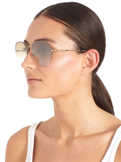 Women's Miu Miu Aviator Sunglasses 